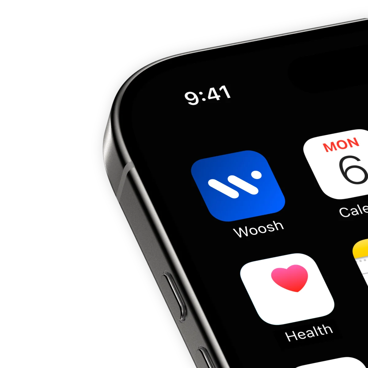 App Woosh sulla home screen di iPhone
